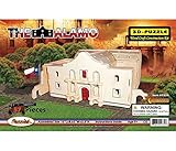 Puzzled The Alamo 3-D Wooden Puzzle Construction Kit - Famous Sites / Buldings Theme - Affordable Gift For Kids and Adults - Item #1524