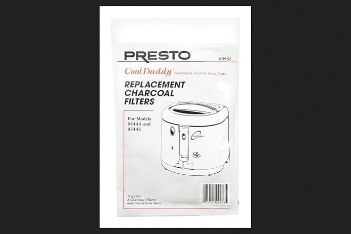 Presto 3 Replacement Filters For Cool Daddy Fryer for Cool Daddy Fryers models numbers 05444 and 05445