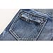 Just No Logo Men's Slim Zipper Biker Jeans Moto Denim Pants(38W,Blue)