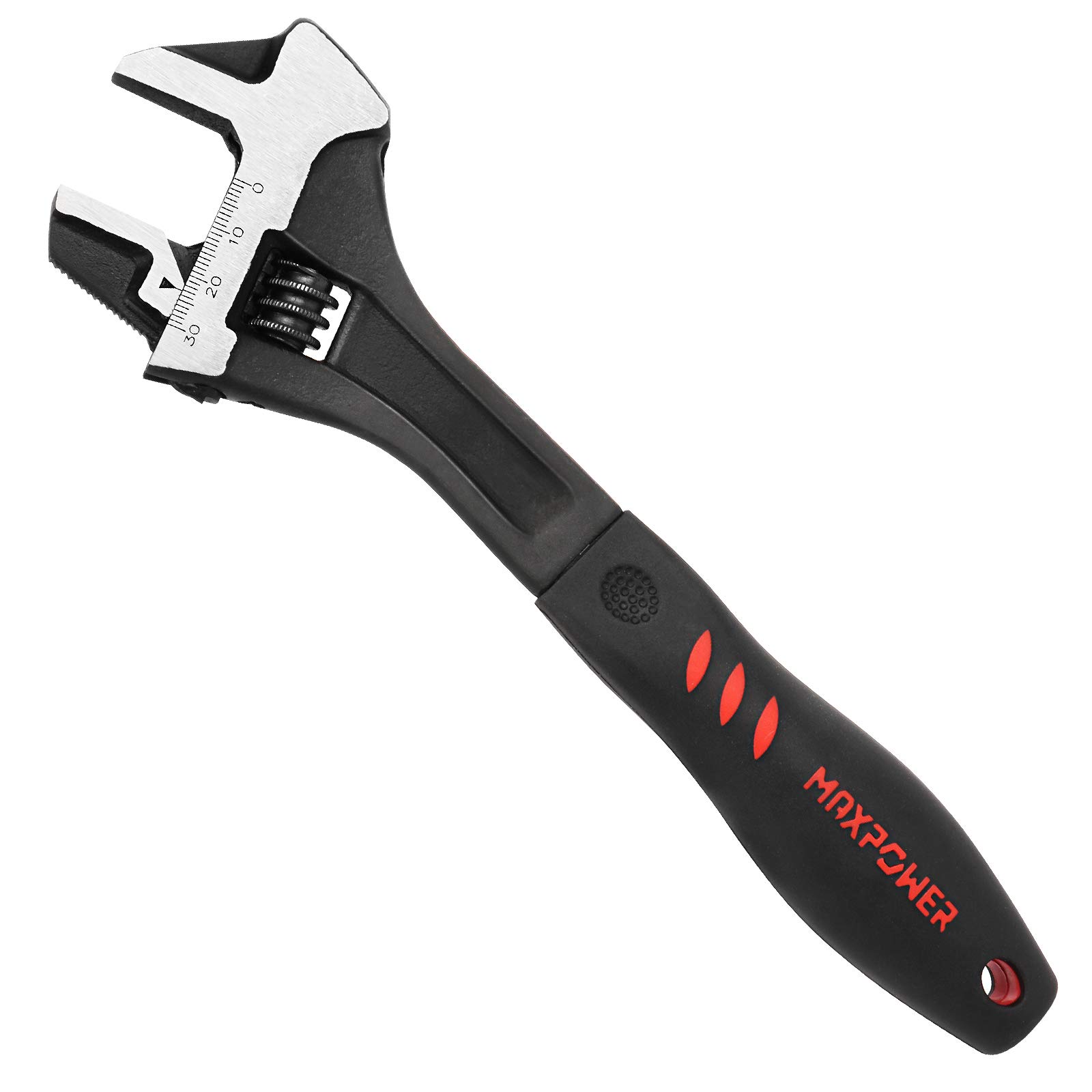 MAXPOWER Adjustable Wrench 250mm, 3-in-1 Multifunctional Adjustable Spanner with Pipe Wrench Function and Hammer Function, 10"/250mm — image 1