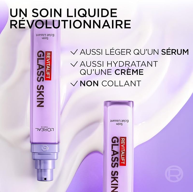 L'Oréal Paris Revitalift Filler Glass Skin Crème Hydratante Éclat 70ml
