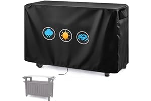 Ancadar Prep Table Cover, 52inch Outdoor Cooler Cart Cover for Keter Unity Xl Portable Bar Rolling Cooler Cart and Storage Ca