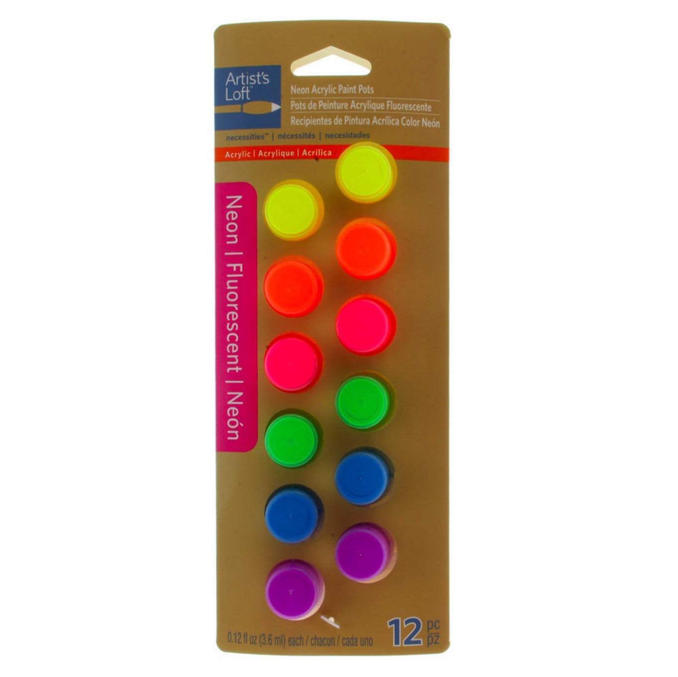 Artists Loft Primary Acrylic Paint Pots 13 (Neon)