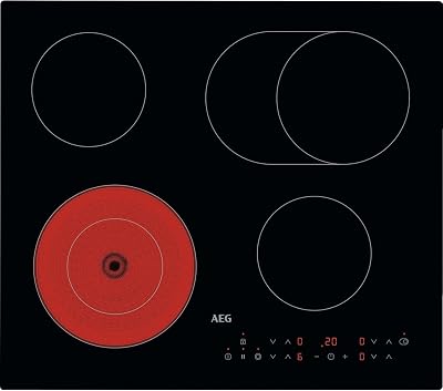 AEG Ceramic Hob HRX64360C 60 cm 4 Zones Touch Control Black
