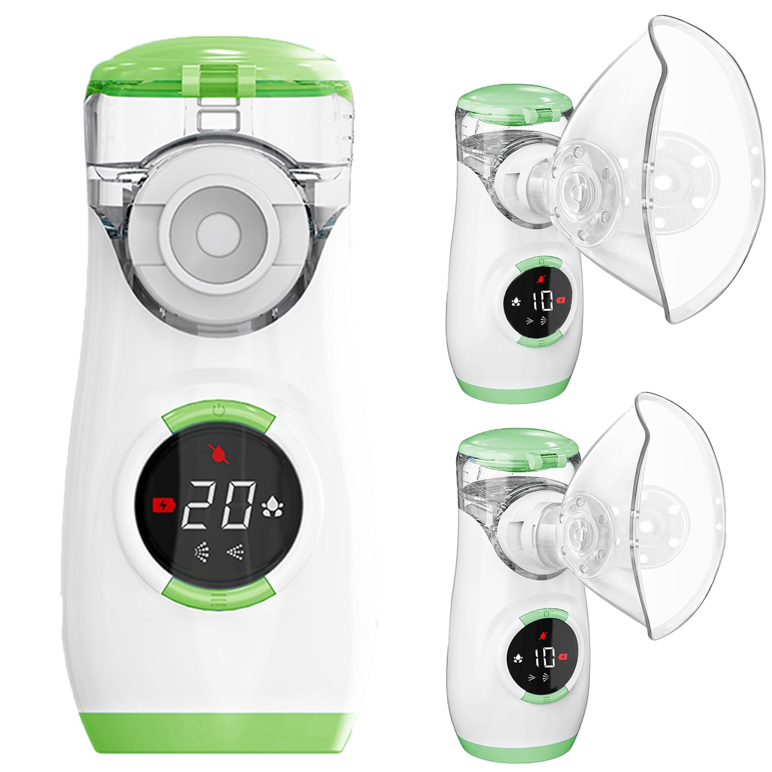 Photo 1 of Misty Nebulizer - Portable Nebulizer for Adults and Kids, Nebulizer Machine with Intuitive LED Interface, Nebulizer for Home and Travel Use (Green)