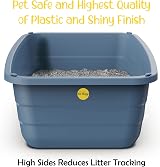 Cat Centre Extra Deep Large Litter Tray Grey High Sides 56x40x19 cm view 2