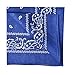 Alotpower Cotton Headbands Handkerchiefs Bandanas 12 pack,Blue
