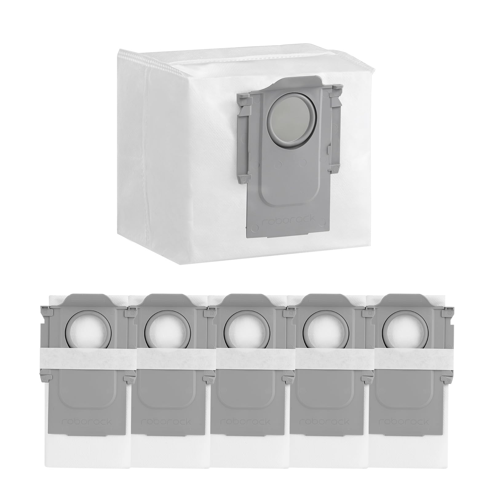 Roborock 6-Pack Disposable Dust Bags for Robot Vacuum Cleaner S8 Pro Ultra, S7 Max Ultra, S7 MaxV Ultra, S8+, Q5 Max+, Q5 DuoRoller+, Q5 Pro+, Q7 Max+, Q8 Max+, Q5 Max+, Q5+, Q10 S5+, Q10 X5+, Q7 M5+ Image