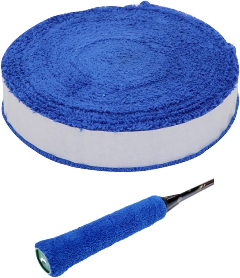 Zaptex 393'' /Roll Cotton Towel Grip Tennis Overgrips Badminton Racquet OverGrip Sweatband Anti-Skid Sweat Tape Absorbed Wraps