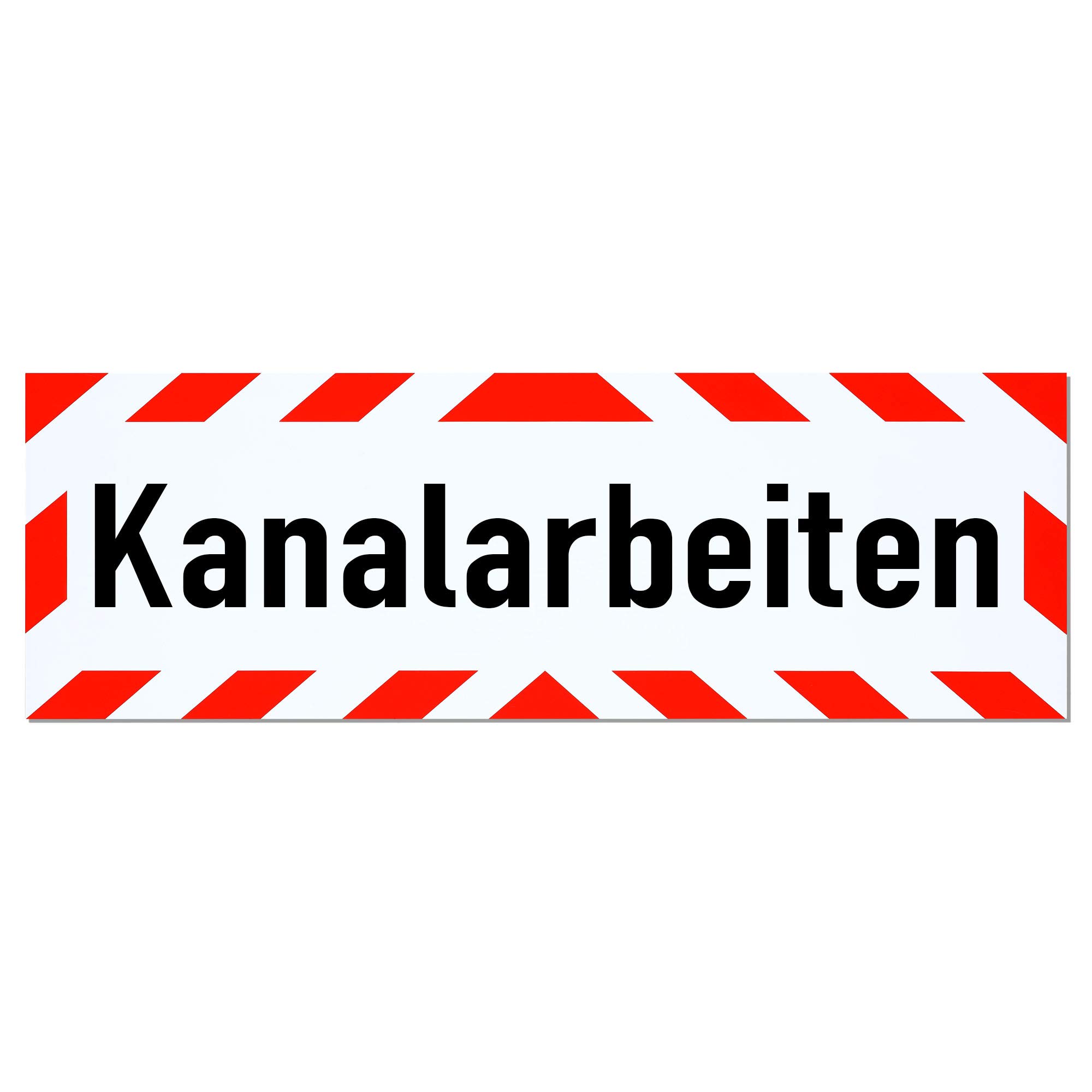 LOHOFOL magnetic sign sewer work | magnetic sign | several sizes available (65 x 20 cm)