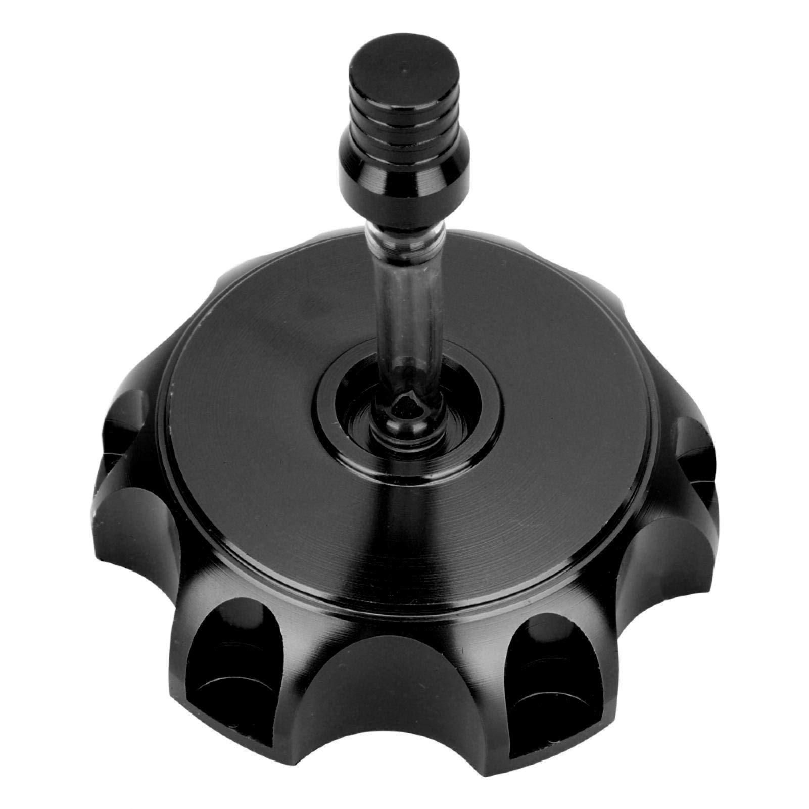Motorcycle Gas Cap Fuel Tank Oil Cover For Pit Dirt Motor Bike (Black)