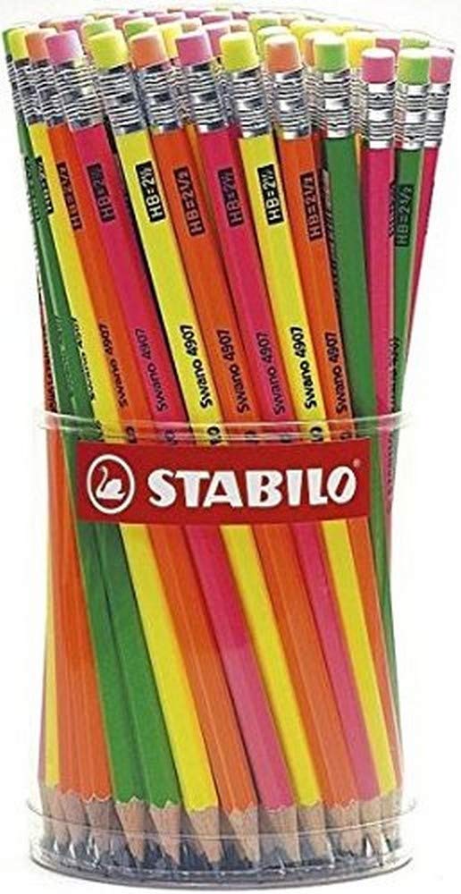STABILO IT4907/96 Swano Neon Pencils (Pack of 96) Multi-Coloured