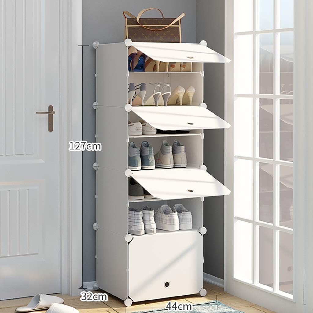 ZCCXJ Portable shoe storage storage tower, modular shelf, space