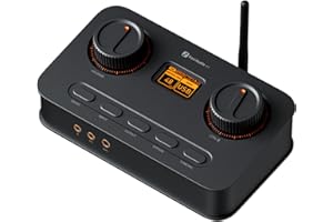 Fosi Audio K7 DAC Headphone Amp, Desktop USB C Digital to Analog Audio Converter for Workspace and Gaming PC PS5, Optical/Coa