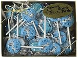 Package IT'S A BOY Blue STORK Lollipops/Suckers/POPS - Baby ANNOUNCEMENT/New Parents/GIVEAWAYS/Spread the Joy/NEWBORN