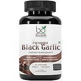 Bhumi Organic Aged and Fermented Black Garlic Capsules, 60 Veg Capsules, 500 mg