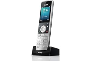 Yealink W56H Cordless DECT IP Phone, Base Station Not Included, 2.4-Inch Color Display. 10/100 Ethernet, 802.3af PoE, Power Adapter Included