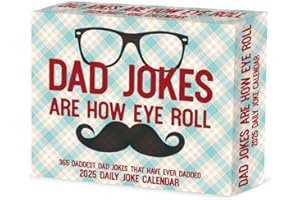Dad Jokes Are How Eye Roll 2025 6.2" x 5.4" Box Calendar