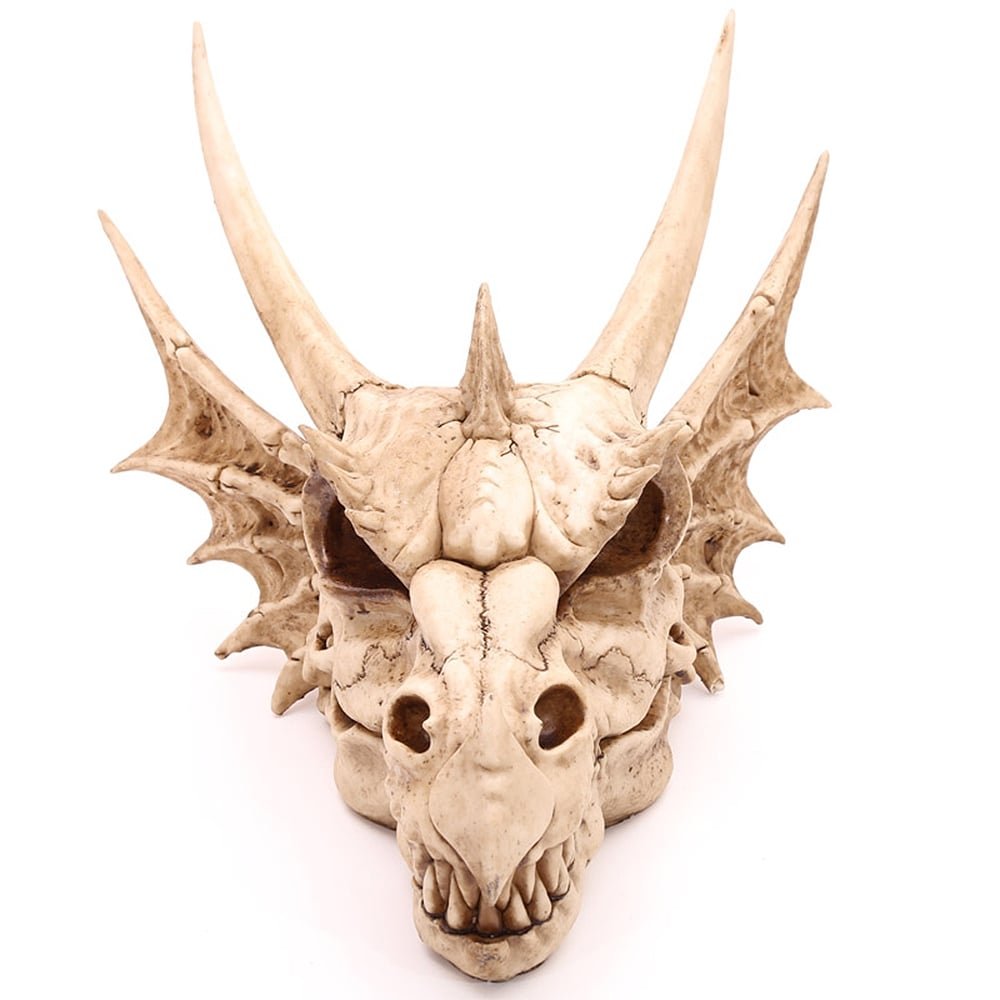 Nemesis Now Statuetta a forma di teschio divino 15,5 cm, in resina, nero e oro, in stile barocco, decorazione gotica, fusa in resina di alta qualità, sapientemente dipinta a mano
