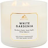Bath &amp; Body Works 3-Wick Candle, White Gardenia, Soy Wax Blend | Room-Filling Fresh Home Scent with Strong Throw, Exclusively Fragranced Soy Wax Blend, Burns Up to 45 Hours, Great Gift