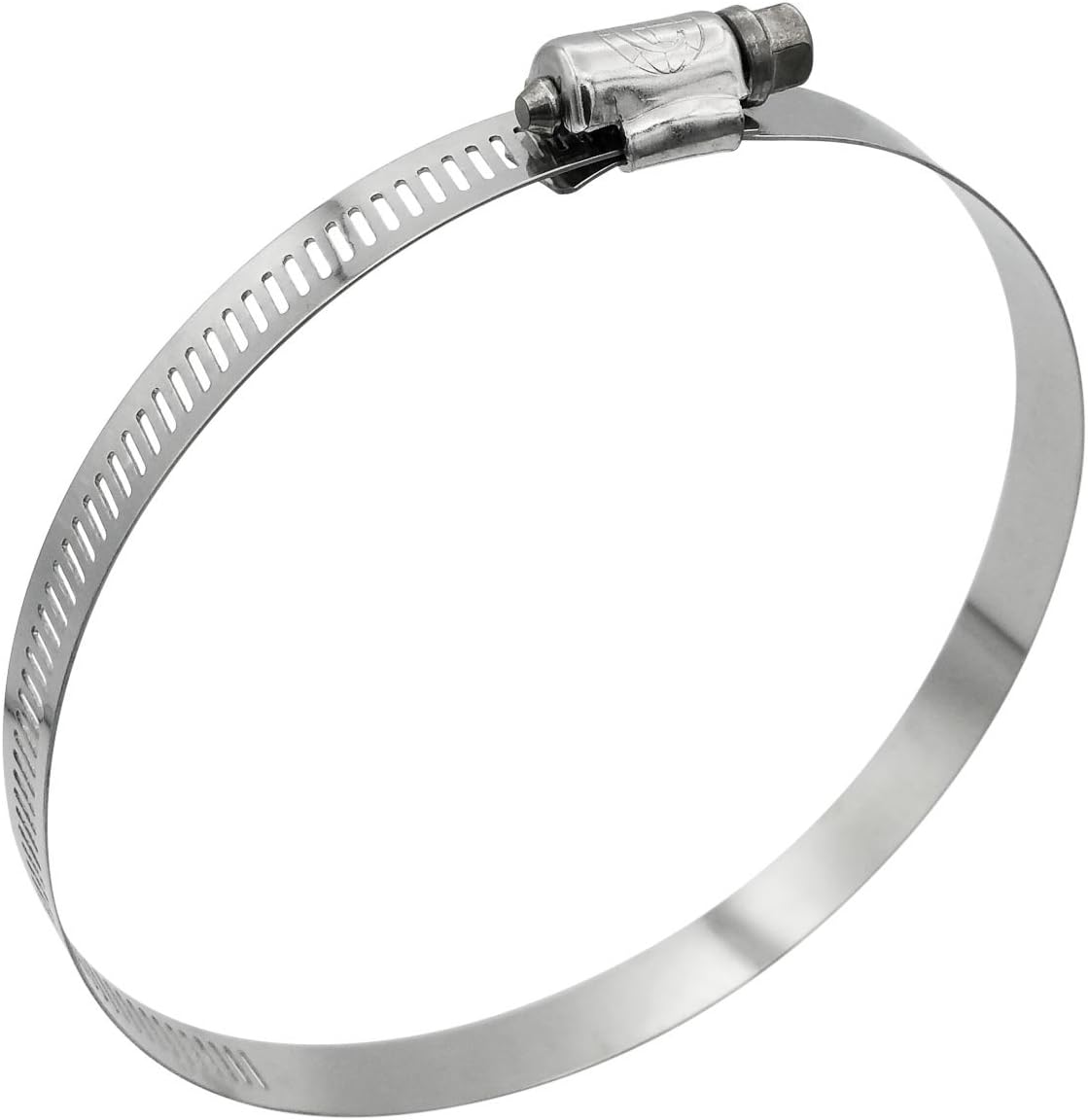 Cambridge Worm Gear Hose Clamps SAE Size 96, Adjustable 5 5/8-in to 6 1/2-in, Stainless Steel Band and Housing, Zinc Plated Screw, 10 Pack