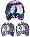 C.C Ponycap Messy Bun Ponytail Reversible Magic Sequin Adjustable Baseball Cap, Purple/Hot Pink/Turquoise/Silver