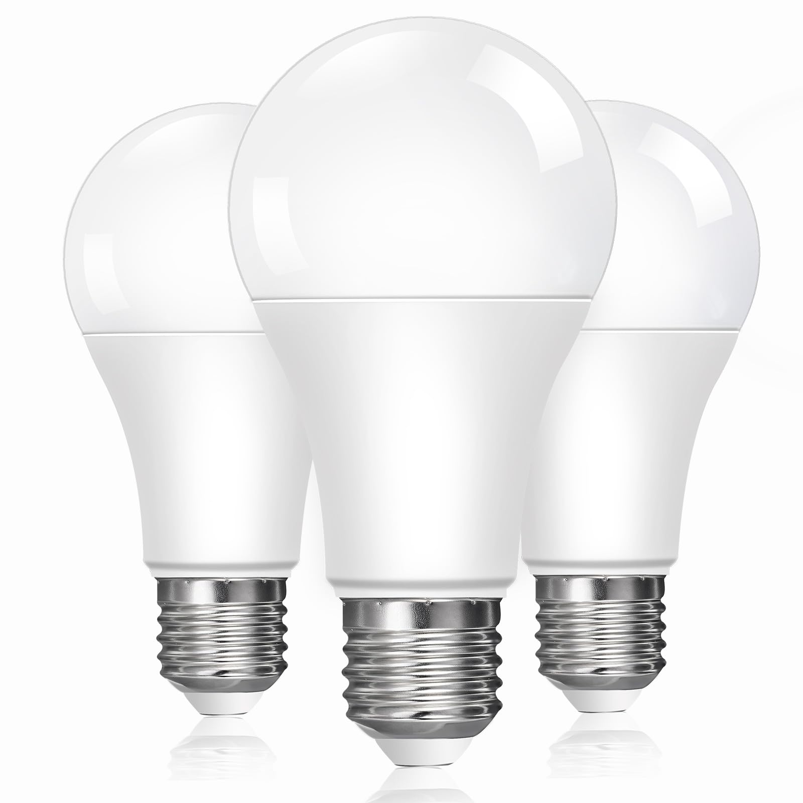 Caldarax E27 Edison Screw LED Light Bulbs, 100W Equivalent, 13W A60 E27 LED Bulb, Warm White 2700K, 1200LM, ES Energy Saving Light Bulbs, Non-Dimmable, Pack of 3