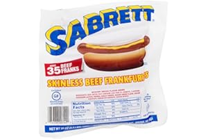 GENERIC All-Skinless Beef Frankfurters, about 35 Beef Franks by Sabrett -3.5 LB