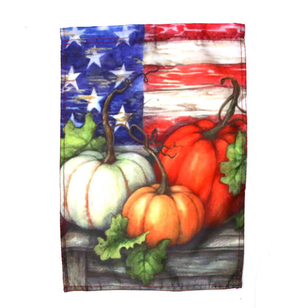 Amor Fall Pumpkin Decorative Garden Flag Autumn Thanksgiving Day Outdoor Flag 12\
