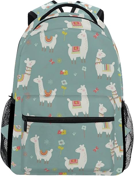 llama book bag