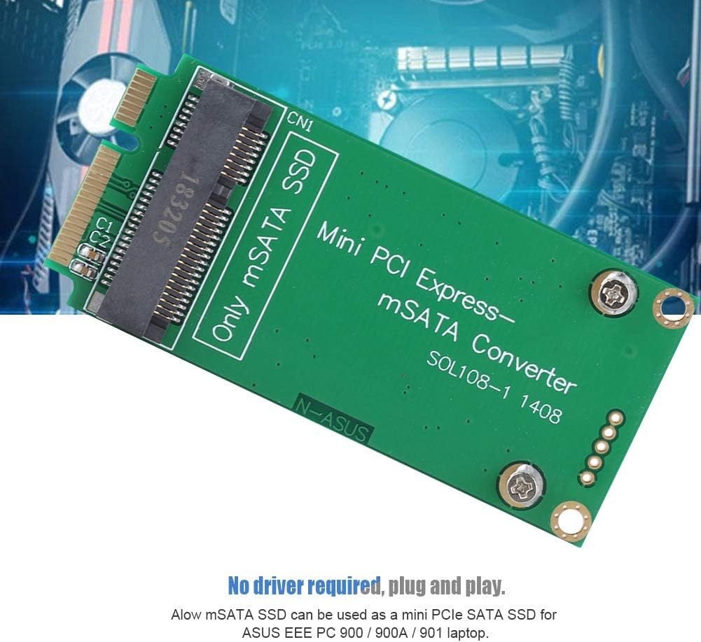 Bewinner1 Adapter Card, 3x5cm mSATA Adapter to 3x7cm Mini PCI-e SATA SSD S101 900 901 900A T91 Riser Card for Eee PC 1000 - Image 5