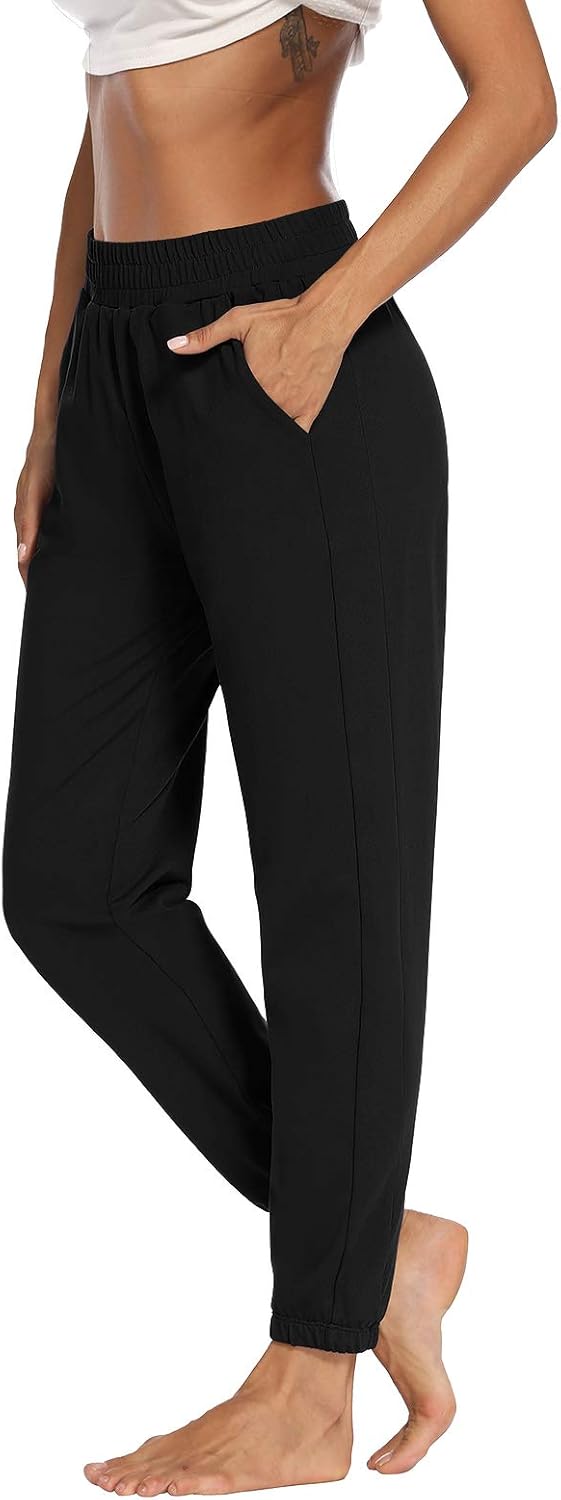 Sarin Mathews Womens Active Joggers Pants Yoga Sweatpants Running