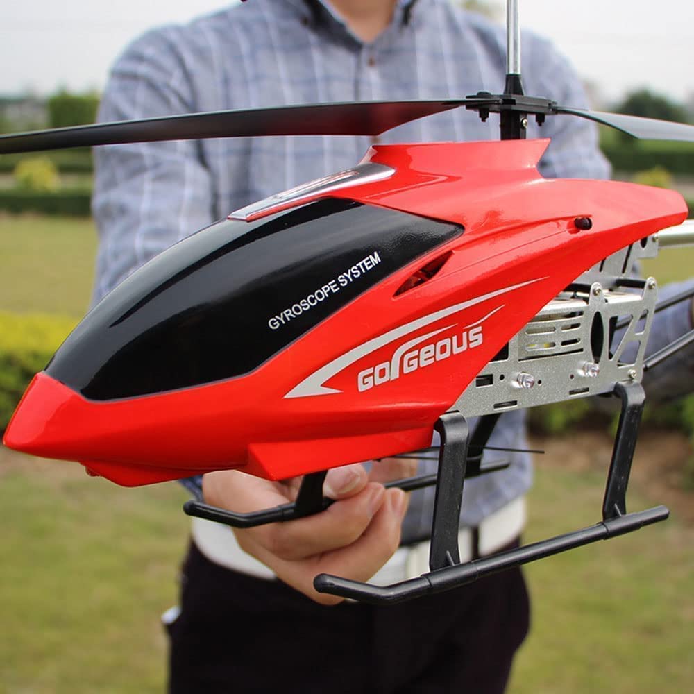 Photo 1 of **Parts Only** SREJNGL Large 75CM RC Helicopter Beginner Kids Toy 3.5CH Alloy LED Lights Remote Control Helicopter for Boys 8-12 Electric Remote Control Aircraft Airplane for Children Adults Gifts(2 Batteries