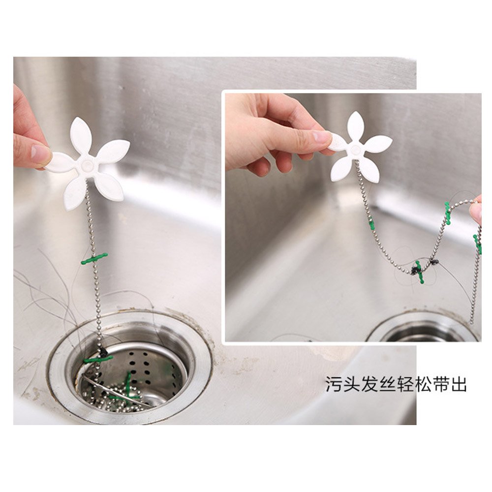 Badaccessoires Yangyme 8er Pack Haarabfluss-Entferner Blumen-Reinigung