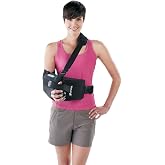 Breg Slingshot Neutral Shoulder Brace | Rotator cuff repair, Bankart &amp; Slap lesion, dislocation &amp; total shoulder reconstruction, arm immobilizer for men &amp; women (L)