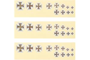 ibasenice 3 Pcs Guitar Fretboard Inlay Stickers, Cross Design, Self-Adhesive Pvc Decals for Electric and Acoustic Guitars, Assorted Colors, Easy to Apply and Remove, Ideal for Decoration and present