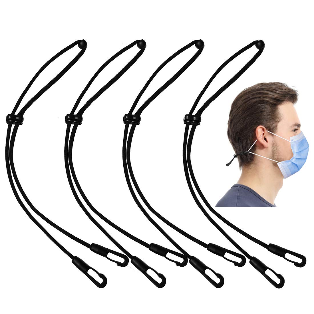 Mask Strap Extension Hook,Anti-Tightening Ear Protector Decompression Buckle,Relieving Long-time Wearing Ears' Pressure