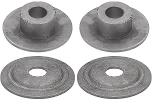 HARFINGTON 2pcs Bench Grinder Arbor Washer Flange 1.26" OD x 0.63" ID Carbon Steel Tool Parts for Bench Grinder Polisher
