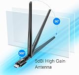 Cudy AC 1300Mbps USB 3.0 Dual Band WiFi Adapter 5Ghz 2.4Ghz 5dBi Antenna view 3