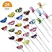 Homgaty 25Pieces Colourful Garden Butterflies Dragonflies On Sticks Butterfly Stakes Patio Ornaments Plant Outdoor Yard Decoration