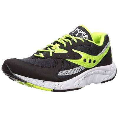 Saucony Originals Mens AYA Sneaker Black/Neon Nigeria Ubuy