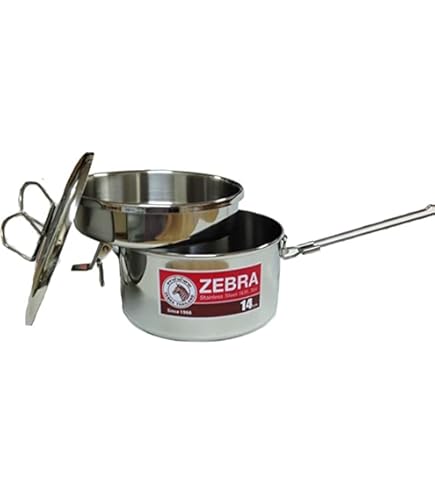 Amazon.com: Zebra Stainless Steel Food Box and Pan with Snap on  