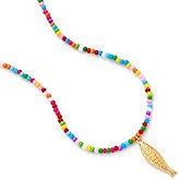 CUFELMU Colorful Beaded Necklace for Women - Fish Pendant Necklaces, Bohemian Summer Beach Necklace Birthday Gifts