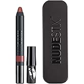 Nudestix Magnetic Matte Lip Color – 3-in-1 Long-Wear Lipstick, Lip Liner & Lip Stain Pencil | Kiss-Proof, Transfer-Proof, Lightweight Matte Formula | Clean, Cruelty-Free Lip Makeup, Shade: Freckle