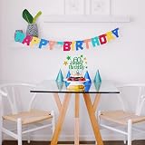 Pargleev Glittery 60th Birthday Cake Topper Green Gold Party Decorations view 6