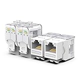 AMPCOM CAT6 Keystone Jack Tool-Less RJ45 UTP, No