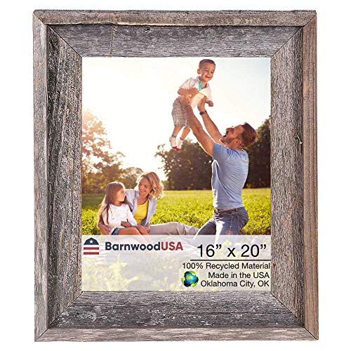 BARNWOODUSA Farmhouse Style Rustic 16x20 Picture Frame Signature