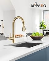 APPASO Gold Kitchen Tap with Pull Out Spray 3 Modes 360° Swivel view 2