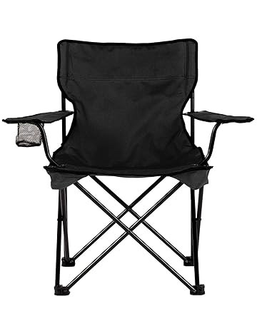 Xectes Portable Folding Chair for Hiking,Camping, Hunting, Watching Soccer Games, Fishing, Picnic, BBQ, Light Weight Camping Chair (Standard, Black)