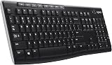 Logitech K270 Wireless Keyboard for Windows UK English Layout Black view 1